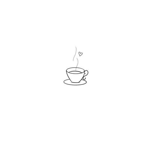 Wanderlust Tattoos, Coffee Tattoo, Coffee Tattoos, Getting A Tattoo, Coffee Drawing, Minimalist Tattoos, Sleeve Tattoos For Women, Disney Tattoos, Instagram Highlight Icons