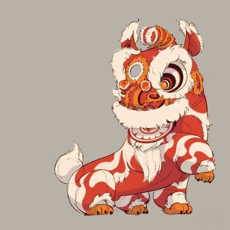 Lion Dance Drawing, Dragon Dance Costume, Lion Dance Costume, Lion Character, Animal Concept, Dance Drawing, Dance Tattoo, Lion King Tattoo, Chinese Lion Dance