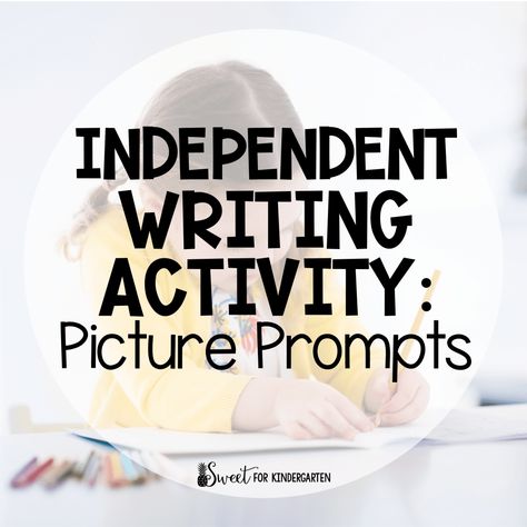 Kindergarten Pictures, Activity For Kindergarten, Holiday Writing, Independent Activities, Picture Prompts, Sentence Starters, Writing Center, Activity Ideas, Writing Words