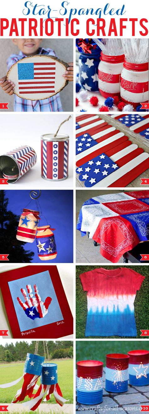 Star-spangled patriotic crafts! #4thofjuly #memorialday #laborday Independance Day, Fourth Of July Decor, Patriotic Crafts, 4th Of July Celebration, Patriotic Party, 4th Of July Decorations, Patriotic Holidays, July Crafts, Star Spangled