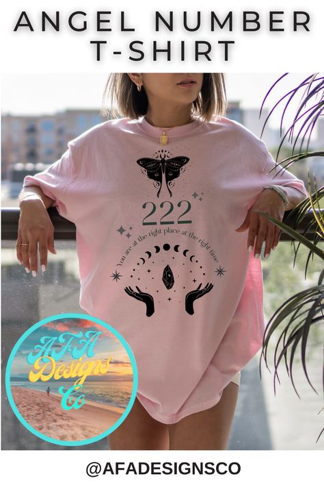 Angel Number Apparel, Angel Number Tshirt, Dr Seuss Shirts, Pink Butterfly T Shirt, Butterfly Print Crew Neck Graphic Tee, Cheap Spiritual Graphic Print T-shirt, Number Shirt, Teaching Shirts, Cute Tops