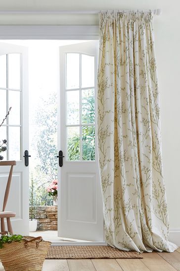 Laura Ashley Curtains, Cottage Curtains, Pencil Pleat Curtains, Dining Room Curtains, Pleat Curtains, Curtain Headings, Types Of Curtains, Pleated Curtains, Pencil Pleat