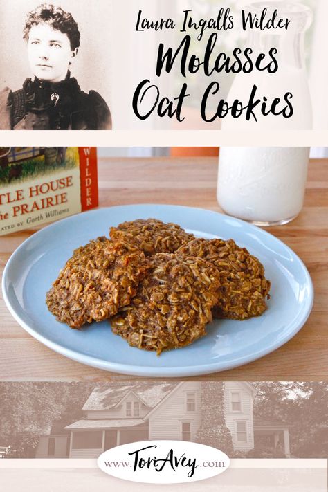 Pioneer Themed Food, Laura Ingalls Wilder Recipes, Little House On The Prairie Recipes, Prairie Recipes, Recipes From Books, Pioneer Foods, Old Fashioned Molasses Cookies, Pioneer Recipes, Movie Recipes