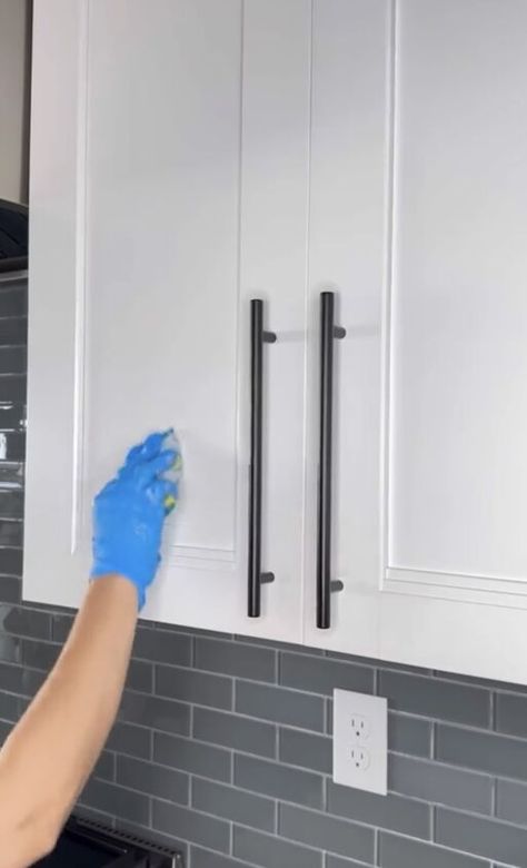 How to Clean Kitchen Cabinets in 6 Simple Steps Best Cabinet Cleaner, What To Use To Clean Kitchen Cabinets, Clean Cupboards Kitchen Cabinets, How To Clean White Kitchen Cabinets, How To Clean White Cabinets Kitchens, Clean Cabinets Kitchen Grease, Cleaning White Cabinets Kitchen, Cleaning Greasy Kitchen Cabinets, How To Clean Cabinets