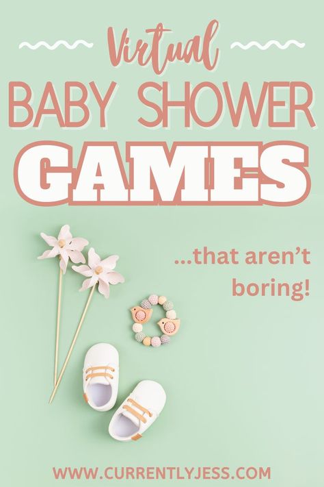 Spice up your virtual baby shower with 12 adorable games that'll have everyone giggling! From virtual Jeopardy to baby trivia, these ideas make your online baby shower unforgettable! Online Baby Shower Games, Baby Shower Jeopardy, Virtual Baby Shower Ideas, Baby Shower Game Ideas, Baby Trivia, Virtual Baby Shower Games, Online Baby Shower, Baby Facts, Fun Baby Shower Games