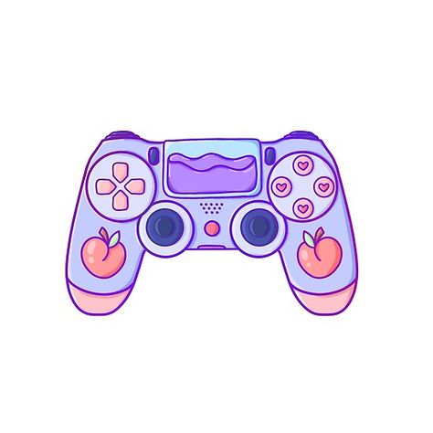 Kawaii Controller, Game Controller Art, Pink Drawing, Pink Games, Kawaii Games, Cute Disney Drawings, A Hat In Time, Happy Fun, Lol Dolls