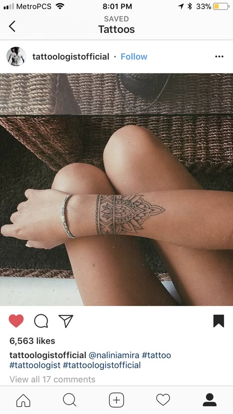 Mandala Wrist Tattoo, Mandela Tattoo, Cuff Tattoo, Saved Tattoo, Tattoos For Women Half Sleeve, Small Wrist Tattoos, Wrist Tattoos For Women, Classy Tattoos, Dainty Tattoos