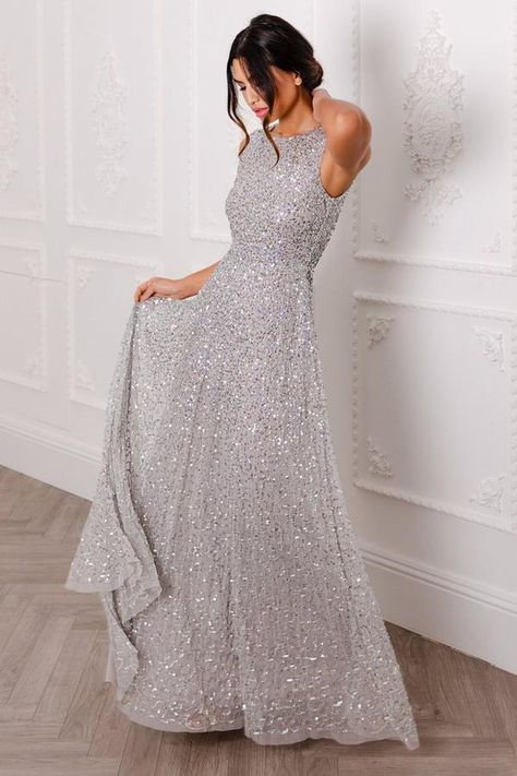 Sparkle Bridesmaid Dress, Silver Wedding Gowns, Sparkly Bridesmaid Dress, Silver Sparkly Dress, Dress Quiz, Silver Wedding Dress, Sparkly Gown, Silver Bridesmaid Dresses, Glitter Wedding Dress