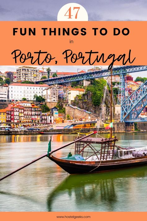 Fun Things to Do in Porto (Portugal). There are many fabulous things to do in Porto that make it worth visiting the city! BONUS: How to avoid the crowds. https://hostelgeeks.com/fun-things-to-do-in-porto-portugal/ What to do in Porto | What to see in Porto | Day trips from Porto | where to eat in Porto |Best places to visit in Porto | #Porto #Portugal #UNESCO #city #culture Day Trips From Porto, Things To Do In Porto, Douro Valley, Port Wine, European Destinations, Cool Things, Porto Portugal, Europe Travel Tips, Best Places To Visit