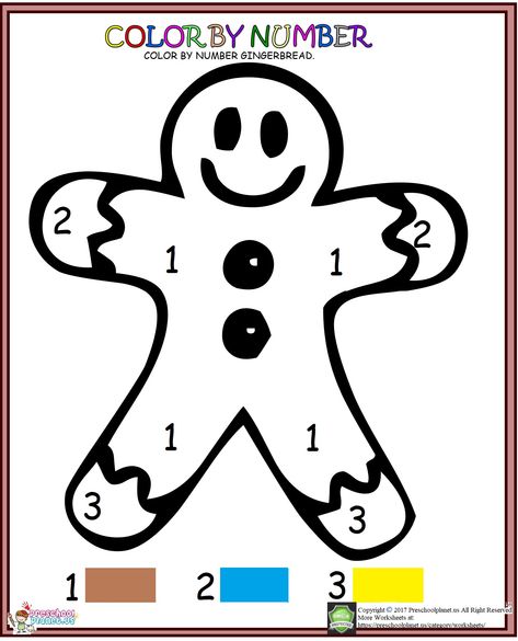 color by number gingerbread,christmas worksheet for kids,preschool,kindergarten. Christmas Preschool Math, Color By Number Gingerbread House, Christmas Math Worksheets Kindergarten, Color By Shape, Christmas Color By Number Preschool, Color By Number For Kids, Christmas Number Tracing Free, Christmas Worksheets Kindergarten, Christmas Worksheet