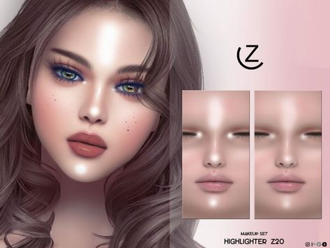 Highlighter Cc Sims 4, Highlights Sims 4 Cc, Sims Cc Highlight, Sims 4 Cc Makeup Highlight, Sims 4 Highlighter Cc, Sims 4 Highlighter, Sims 4 Cc Highlight, Cc Skin, Cc Makeup