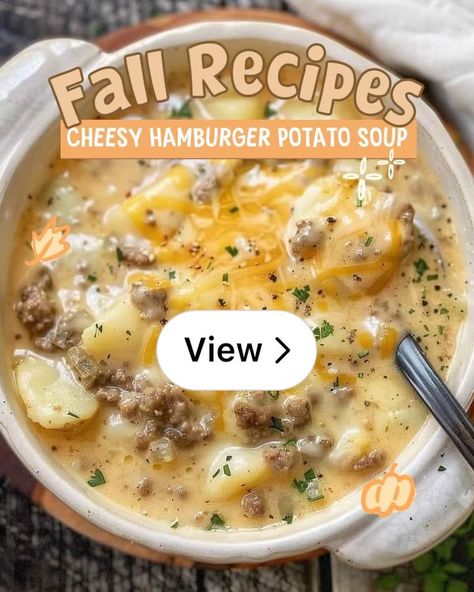 Lemon8 · Cheesy Hamburger Potato Soup 🧀🥔🍔 · @Karen Renee Cheesy Hamburger Potato Soup Crockpot, Cheeseburger Potato Soup, Cheesy Hamburger Potato Soup, Potato Hamburger Soup, Hamburger Potato Soup, Hamburger And Potatoes, Cheesy Potato Soup, Hamburger Soup, Soup For The Soul