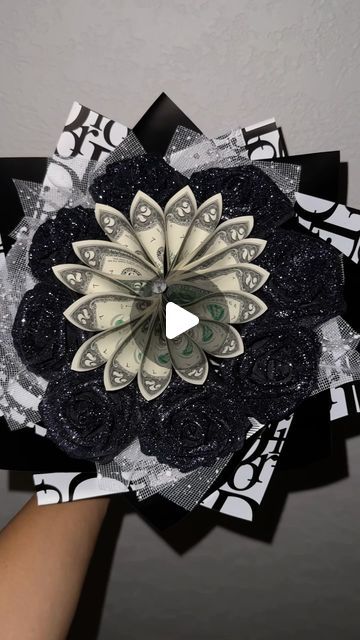 Luxx on Instagram: "There’s just somthing about black glitter roses 🖤
.
.
.
.
. . . . . . #moneybouquet #floral #roses #ramos  #ramobuchon #flowerarrangement #flowers #floraldesign #florist #flowerstagram #explore #explorepage #ramoderosas #smallbusiness #tutorials #WichitaKS #coquette #diy #trending #crafts #giftideas" How To Make Ramos, Black Glitter Roses, Coquette Diy, Trending Crafts, Money Bouquet, Glitter Roses, Wichita Ks, Black Glitter, Party Decor