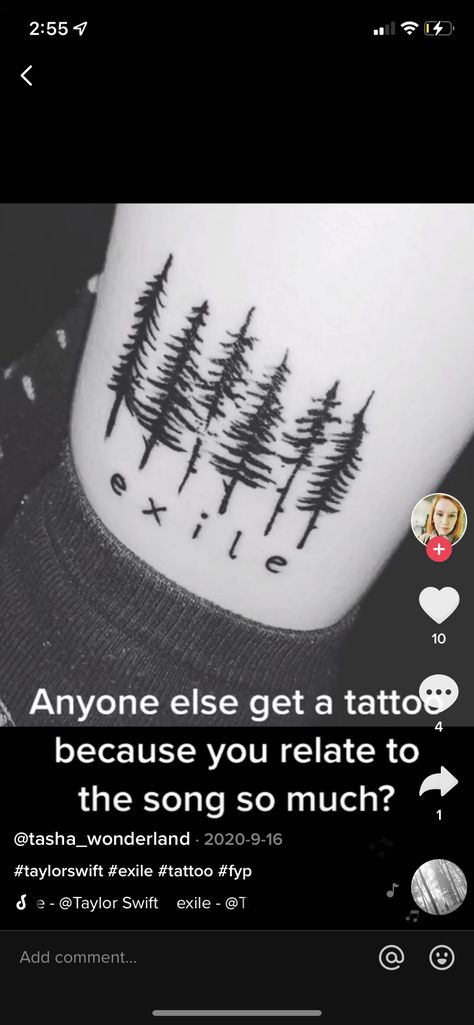 Taylor Swift Exile Tattoo, Exile Taylor Swift Tattoo, Exile Tattoo, Exile Taylor Swift, Serious Tattoos, Taylor Swift Tattoo Ideas, Taylor Swift Tattoo, Taylor Lyrics, All About Taylor Swift