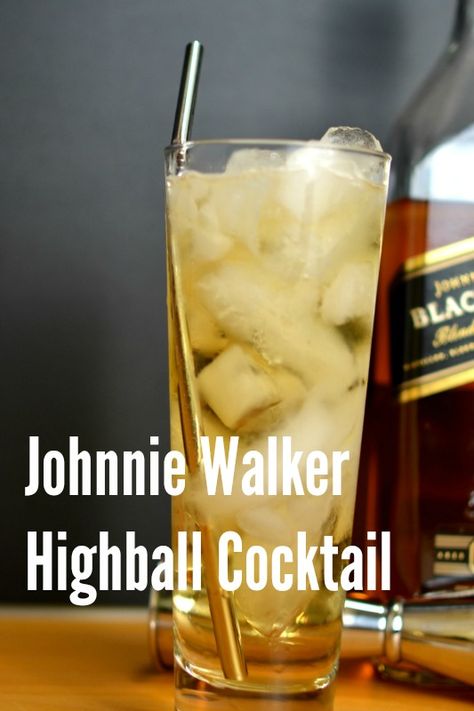 Johnnie Walker Highball Highballs are back in fashion - and this one’s about as simple as it gets. Johnnie Walker Cocktails, Highball Recipe, Johnny Walker, Cocktail Recipes Whiskey, Simple Cocktail, Red Cocktails, Whiskey Cocktails, Cream Soda, Johnnie Walker