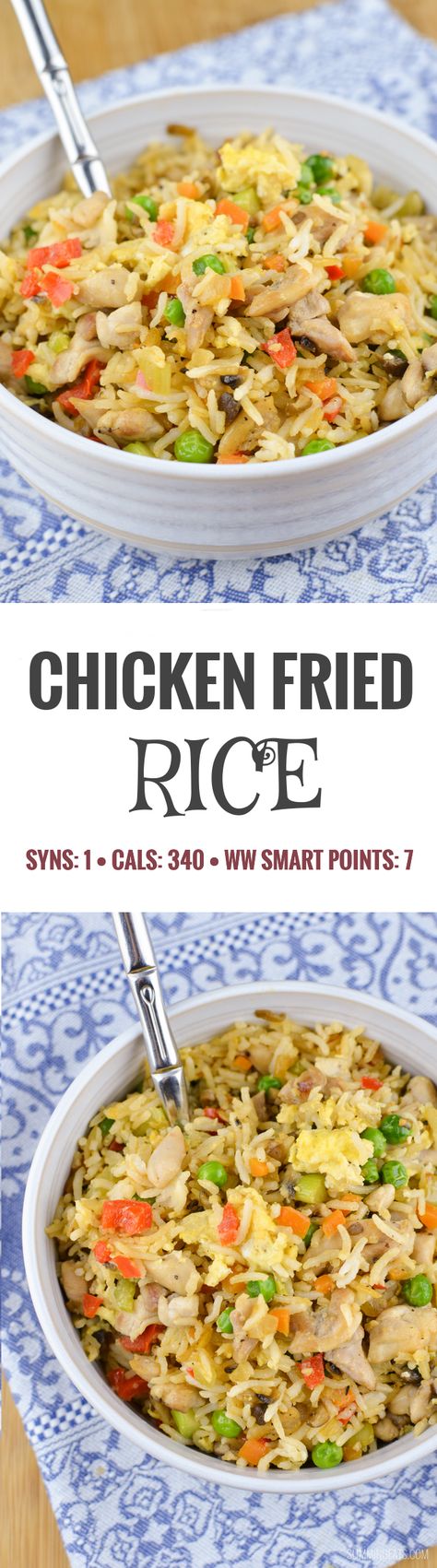 Syn Free Food, Course Ideas, Weight Watchers Chicken, Resep Diet, Fast Recipes, Spring Onions, Makanan Diet, Gluten Free Rice, Chicken Fried Rice