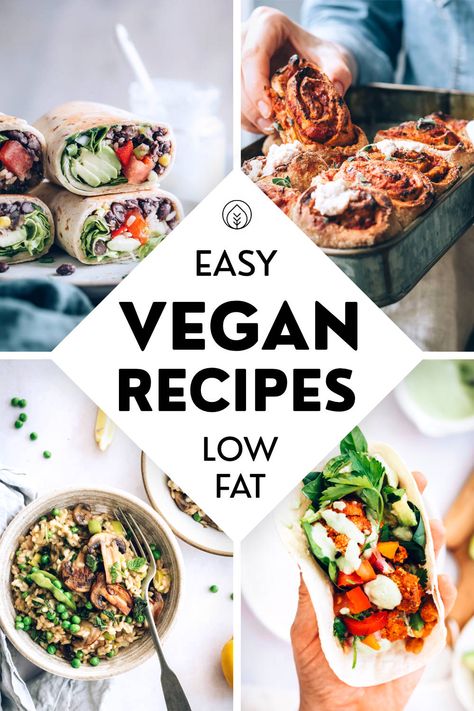 Starch Recipes, High Carb Low Fat Vegan, Low Fat Vegan Recipes, Hclf Vegan, Low Fat Diet Plan, Vegan Grocery List, Best Healthy Diet, Beginner Recipes, Easy Vegan Recipes