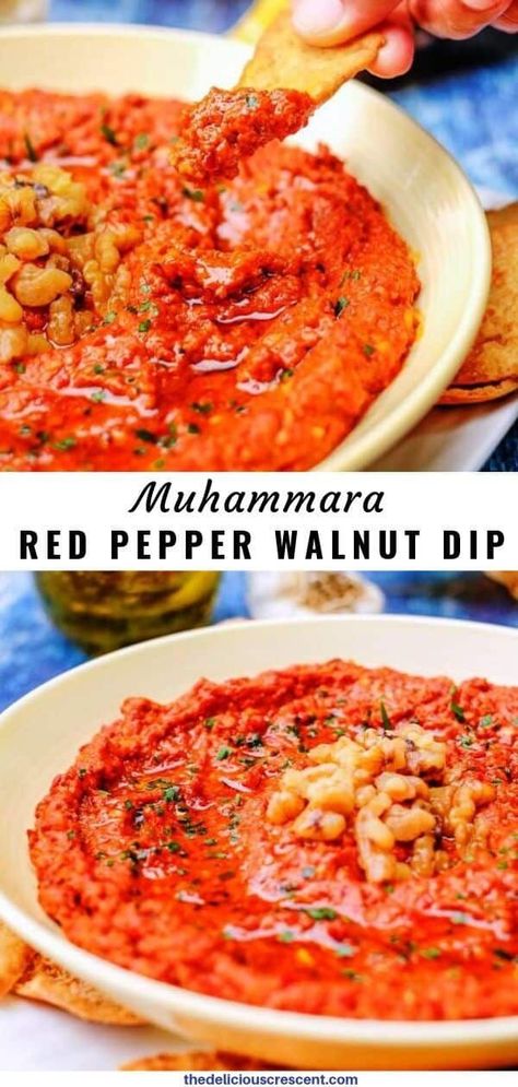 Muhammara Recipe, Roasted Red Pepper Dip, Red Pepper Dip, Pepper Dip, Diet Cookies, Stuffed Pepper Dip, Sandwich Spread, Low Carb Appetizers, Low Carb Vegan