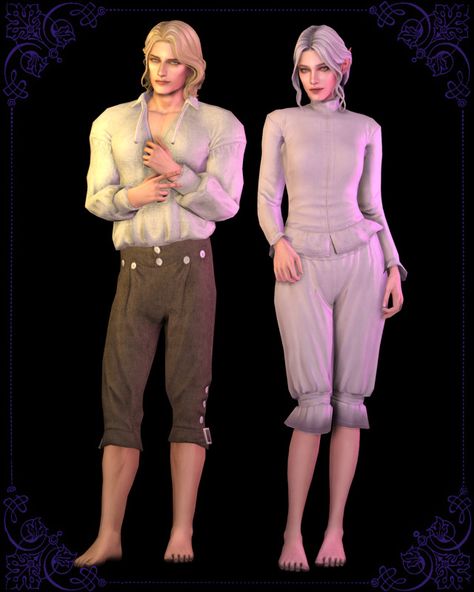 Medieval undergarment Victorian Pants, Cc For Sims 4, Ruined Clothes, Sims 4 Decades Challenge, Tudor Fashion, Sims Medieval, Sims 4 Anime, Medieval Clothes, Sims 4 Gameplay