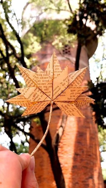 Leaf Lantern Craft, Fall Origami, Leaf Origami, Origami Leaf, Window Stars, Origami Leaves, Leaf Lantern, Leaf Bookmark, Air Clay