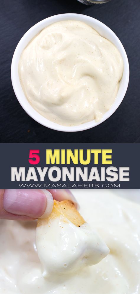 How To Make Mayonnaise Homemade, How To Make Homemade Mayo, How To Make Mayonnaise At Home Video, How To Make Mayonnaise At Home Easy, Quick Mayonnaise Recipe, Making Mayonnaise Homemade, Make Mayonnaise Recipe, Easy Homemade Mayo, Homemade Mayonnaise Recipe Easy