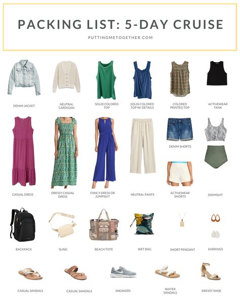 We created a packing list for a cruise to somewhere warm, plus two more destinations: to the beach and to Europe! Cruise Packing List 2023, Carribean Cruise Outfits, Cruise Outfits Bahamas, Cruise Packing List Caribbean, Cruise Vacation Outfits, Cruise Packing Checklist, Panama Cruise, Caribbean Cruise Packing, Cruise Outfits Caribbean