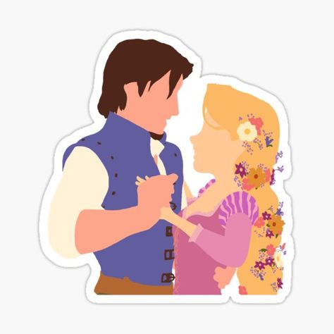 Tangled Stickers, Disney Stickers Printables, Funny Laptop Stickers, Stickers Cool, Sticker Design Inspiration, Preppy Stickers, Princess Sticker, Cute Laptop Stickers, Bubble Stickers