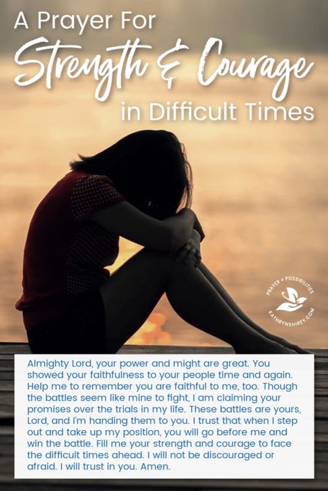 Are you praying for strength and walking through the storms of life?  This prayer for strength will help you trust God in difficult times and discover how the joy of the Lord can give hope to a weary soul. Click through for this prayer prompt! || Kathryn Shirey #pray #prayer #prayersforstrength #kathrynshirey God Help Me Through This, Prayer For Strength And Courage, Praying For Strength, Inspirational Words Of Love, Prayer For Difficult Times, Strength And Courage Quotes, Prayer Boards, Prayer For Strength, Daily Devotional Prayer