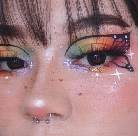 Cute Eye Makeup, Doll Eye Makeup, Graphic Makeup, Makeup Challenges, Pinterest Makeup, Dope Makeup, Eye Makeup Designs, Colorful Eye Makeup, Makeup Eye Looks