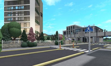 Blox Burg Town Layouts, City Builds Bloxburg, Bloxburg Korean Town, South Korean Apartment, Japan Bloxburg, Bloxburg City Buildings Idea, Bloxburg Realistic City, Bloxburg Medieval, Bloxburg City Buildings