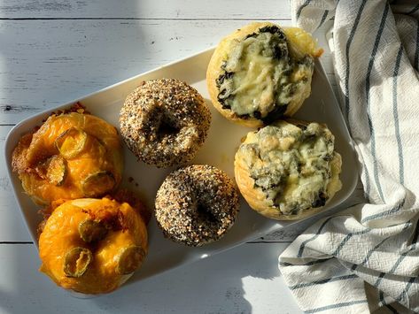 Spinach Florentine Bagel, Spinach Bagel Recipe, Spinach Bagel, Spinach Florentine, Einstein Bagels, In My 20s, Yeast Breads, Homemade Bagels, Bagel Shop