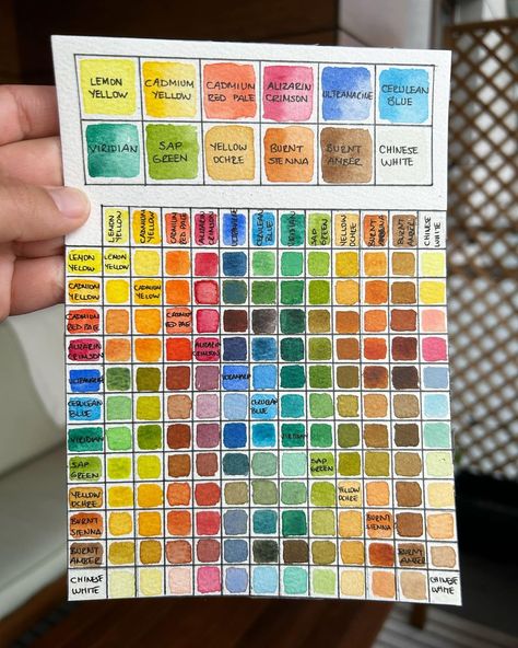 Yasemin Kaya Pędziszewska on Instagram: "Cotman Watercolours Sketchers' Pocket Box set has only 12 colours but my mixing them gives endless possibilities, much more than this when…" Chinese Greens, Watercolor Mixing, In Shock, Yellow Ochre, Cerulean Blue, Lemon Yellow, Box Set, Endless Possibilities, Red