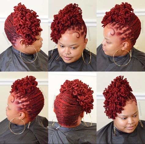 Loc Updo Half Up Half Down, Loc Pinups Styles, Wedding Styles For Locs Women, Fishtail Loc Styles, Microlocs Updo, Loc Wedding Hairstyles, Dread Updos For Black Women, Wedding Loc Styles, Updo Locs Hairstyles For Women