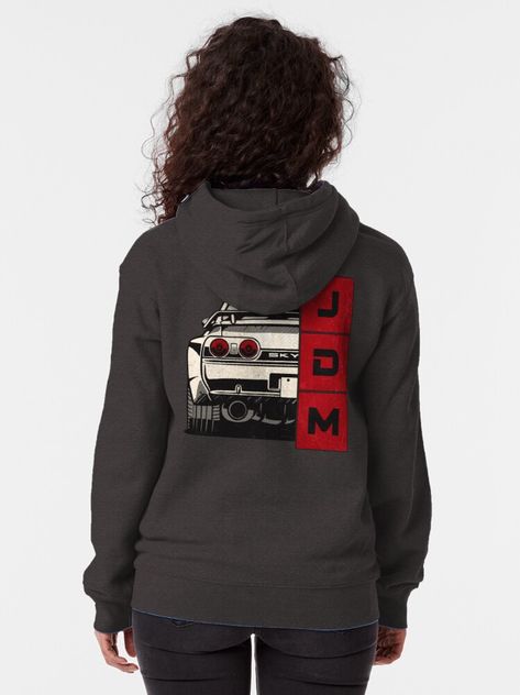 Car Clothing, Jdm Japan, Car Nissan, Car Apparel, Hoodie Ideas, Japan Car, Zipped Hoodie, Japan Cars, Nissan Skyline