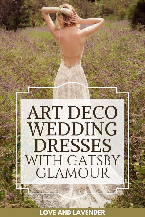 With an art deco wedding bash, you’ll show your guests the most intimate parts of your soul, exposed through your wedding décor and stunning Great Gatsby-inspired wedding gown! Sharing with you our list of the best art deco wedding dresses on this pin... #weddingdress #weddinggown #bridalgown #artdecoweddingdress #artdecoweddinggown Great Gatsby Wedding Dress, Art Deco Wedding Gown, Gatsby Wedding Dress, Art Deco Wedding Dress, Deco Wedding Dress, 1920s Fashion Women, Elegant Bridal Gown, Great Gatsby Wedding, Traditional Beauty