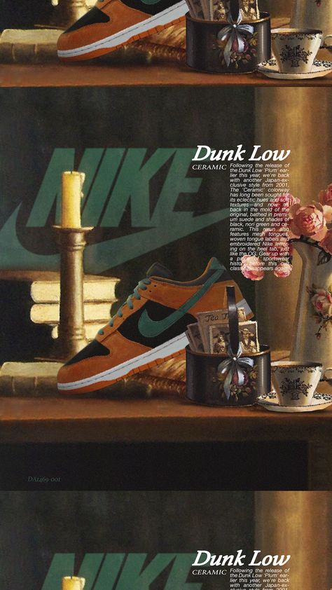 Nike Dunk Poster, Nike Dunks Low, Nike Poster, Hanging Upside Down, T-shirt Print Design, Sneaker Posters, Vintage Poster Design, Rap Wallpaper, Vintage Poster