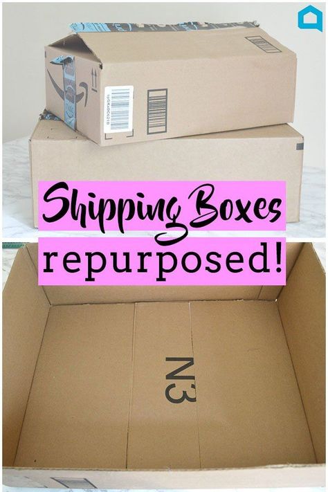 Save all your boxes! Cardboard Box Ideas, Cardboard Box Storage, Cardboard Box Diy, Diy Porch Decor, Diy Baskets, Cardboard Storage, Diy Window Treatments, Cardboard Crafts Diy, Diy Home Accessories