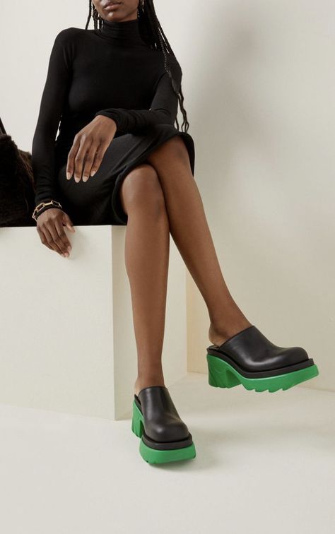 Bottega Green, Denim Mules, Everyday Luxury, Suede Mules, Leather Clogs, Stella Mccartney Elyse, Everyday Luxuries, Studded Leather, Leather Mules