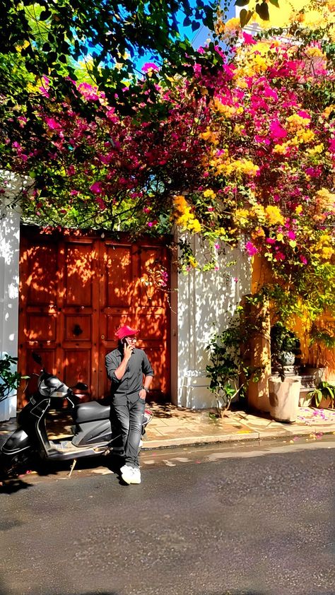 Pondicherry Photography Poses Men, Photo Ideas In Pondicherry, Poses In Pondicherry, Pondicherry Picture Ideas, French Colony Pondicherry Photography Poses, Pondicherry Story Ideas, Pondicherry Instagram Story, Pondicherry Poses, French Colony Pondicherry Photography