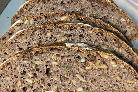 Sourdough Rye, Seed Bread, Rye Flour, Baking Stone, Sour Dough, Sourdough Bread Recipe, Sourdough Baking, Nuts And Seeds, Soda Bread