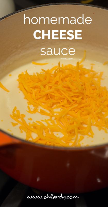 Making your own cheese sauce couldn't be simpler! (try using potato starch to make this gluten-free)