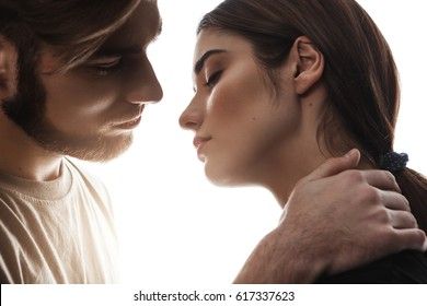 Man Holding Hand On Womans Neck Stock Photo 617337623 | Shutterstock Holding Neck, Neck Reference, Stylish Couple, Smile Girl, Model Release, Successful Women, Hand Holding, Studio Shoot, Woman Standing