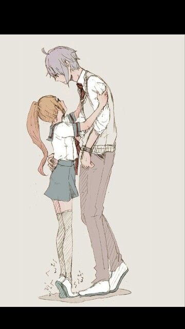 Short girl♥Tall guy Tall Boy Short Girl, Tall Boy, Manga Couple, Anime Couple, Rose Pastel, Anime Love Couple, Guy Drawing, Manga Cosplay, Couple Drawings