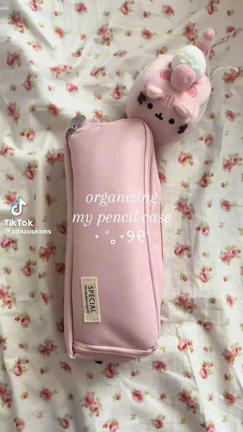 Pink Academia, Pretty School Supplies, Stationery Organizer, Cute Stationary School Supplies, School Bag Essentials, Cute School Stationary, Inside My Bag, Organizer Makeup, Study Stationery