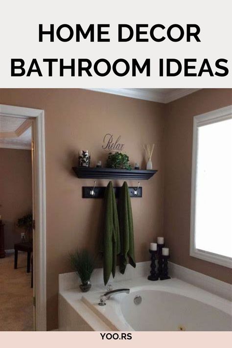 Home decor bathroom ideas Tub Decor Ideas, Modest Bathroom, Garden Tub Decor, Garden Tub Decorating, Tub Decorating Ideas, Jacuzzi Tub Bathroom, Tub Decor, Bathroom Garden, Bathtub Decor