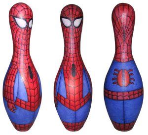 Spiderman Bowling Pin | shapoka Olympic Trophy, Bowling Pin Art, Pin Painting, Bowling Pin Crafts, Entertainment Decor, Bowling Design, Bowling Ball Art, Bowling Outfit, Bowling League