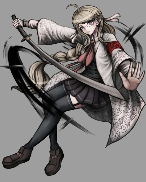 Danganronpa Oc Sprites, Haori Aesthetic, White Haori, Danganronpa Ocs, Sleeping Schedule, Danganronpa Oc, Melon Bread, New Danganronpa V3, Fav Food