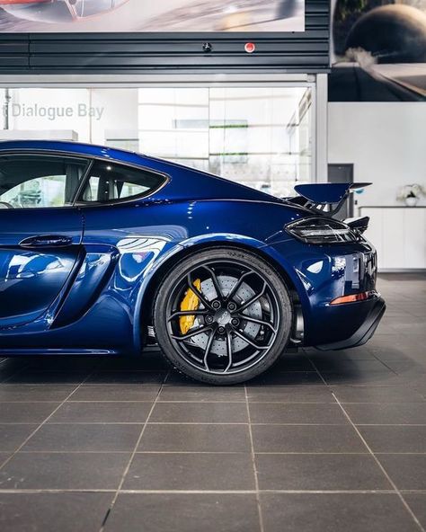 The Porsche 718 Cayman GT4's naturally aspirated flat-six howling toward 8000 rpm, you find yourself taking a deep, refreshing breath. The hairs on the back of your neck stand up, goose bumps trickle down your spine, and—thanks to the dynamic powertrain mounts that firm up when the car is pushed—the frenetic vibrations of the 4.0-liter behind your back course through the car. This thing around you feels alive. Gt4 Porsche, Porsche 718 Gt4, Porsche Gt4, 718 Cayman Gt4, 718 Boxster, Porsche 718 Cayman, Cayman Gt4, Porsche Sports Car, Top Car