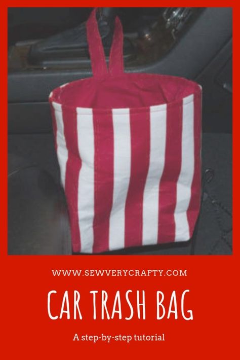 Car Trash Bag Diy, Tile House, Diy Jewelry To Sell, Car Trash Bag, Diy Projects To Sell, Sac Diy, Trash Can For Car, Diy Simple, Car Trash