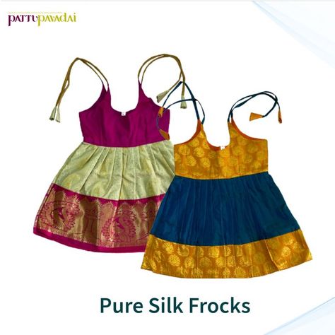 Buy Traditional Pure Silk Pavada Sattai and langa blouse for Kids and New Born Babies. we ship to all counties (India, USA, Malaysia ..) Free Shipping Pattu Langa For New Born Baby, Kids Langa Blouse Designs Latest, Langa Blouse For Kids, Pavadai Sattai Designs, Pattu Pavadai Designs, Langa Blouse, New Baby Dress, Pattu Pavadai, Long Gown Design